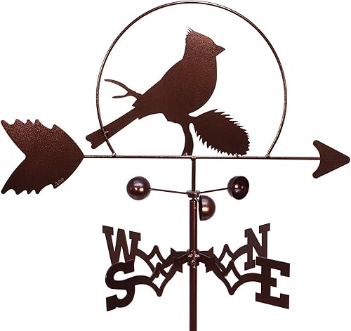 SWEN Products Veleta Cardinal RED Bird (soporte de techo incluido)