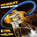 160PSI Cordless Tire Inflator Portable Air Compressor Compatible with Dewalt 20V Battery, LIVOWALNY 12Ft Cord-12V DC-Powered Air Pump with Digital Pressure Gauge, Auto Shut-Off for Car (Tool Only)