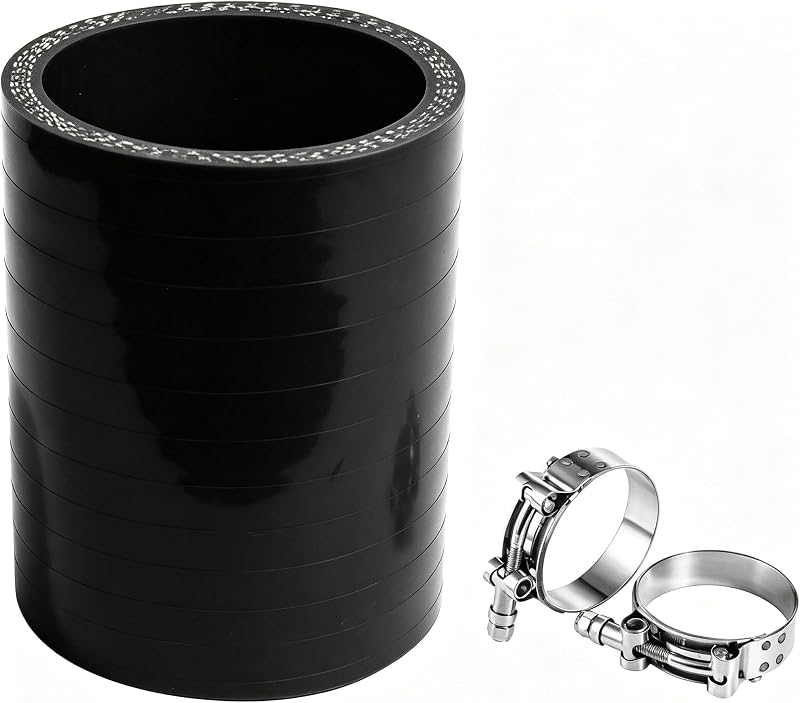 Mangueira Acopladora Reta de Silicone YSIL 6,35 cm com 2 Abraçadeiras T-Bolt