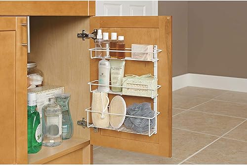 Miniatura 3 de ClosetMaid Organizador ajustable de 3 estantes para especias, almacenamiento de despensa de cocina para puerta de armario o montaje en pared con