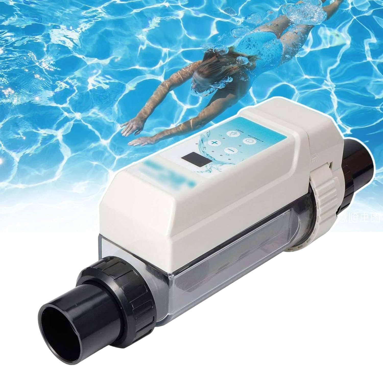 ROEFETY Auto Cleaning Salt Water Pool Chlorine Generator Systems, 20g/h