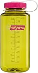 Nalgene 32 oz Bouteille d'eau de bouche large sans BPA, durable & Preuve fuite, léger pour la randonnée, travail & Gymnase – Thrill & Motion, vert pétrole avec Freesia