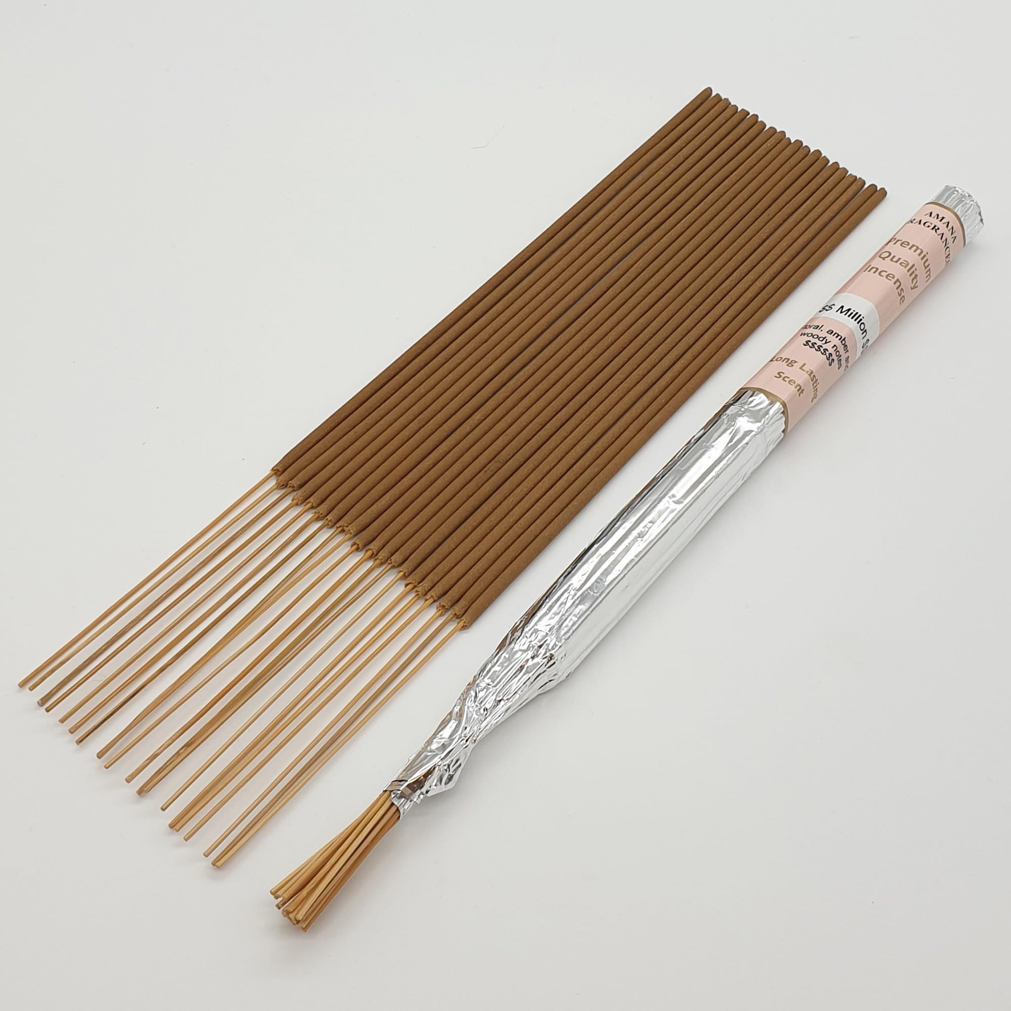 Long Burning Incense Sticks from Amana Fragrances - all scents in one listing (Million)