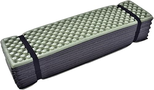 Qinlorgo Alfombrilla de espuma para acampar, colchoneta de dormir plegable, ultraligera al aire libre, colchoneta de playa plegable para tienda de