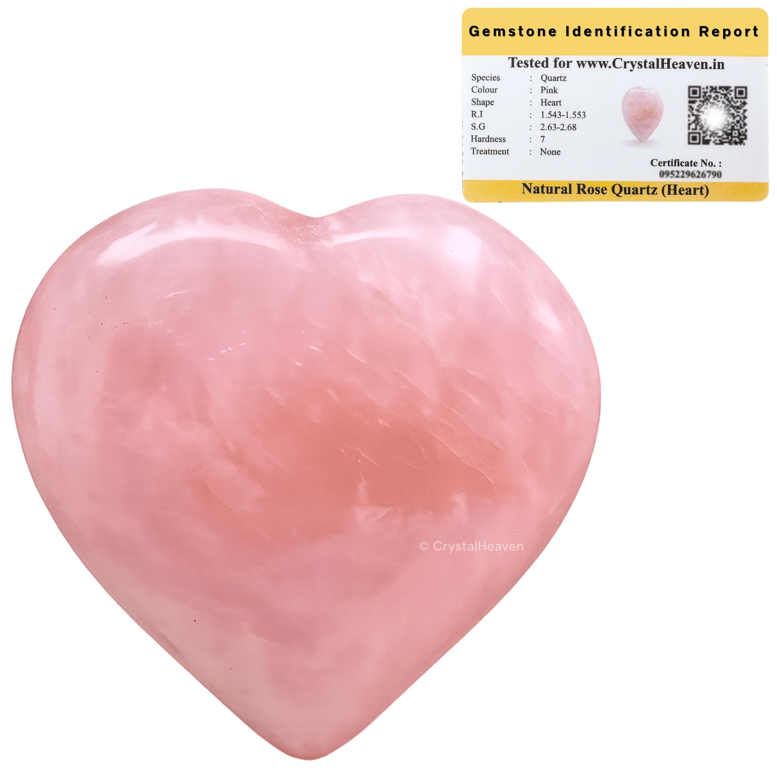 Crystal Heaven Certified Rose Quartz Crystal Heart Palm Pebbles Stones For Anxiety Stress Relief Massage - Aaa Grade Original Healing Gemstone Agate Heart Palm Stone For Yoga Meditation Spiritual-image-26