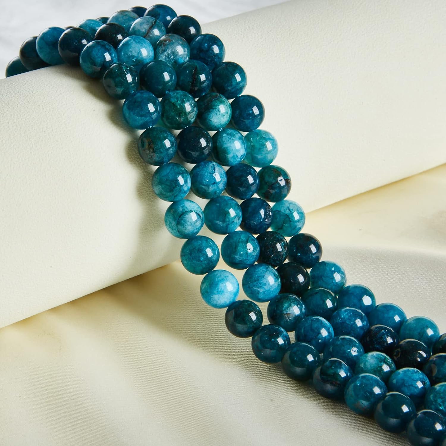 100pcs 6mm Apatite Beads Natural Gemstone Beads Round Loose Beads for Jewelry Making - Image 6