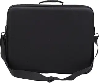 MAJONMMERD コンソール用キャリングケース Pro用、カスタムフィット ナイロンEVAシェル (Black) | トラベルオーガナイザーには2つのコントローラー、荷物ストラップ付きアダプター収納、旅行旅行用のフォーム裏地が収納可能