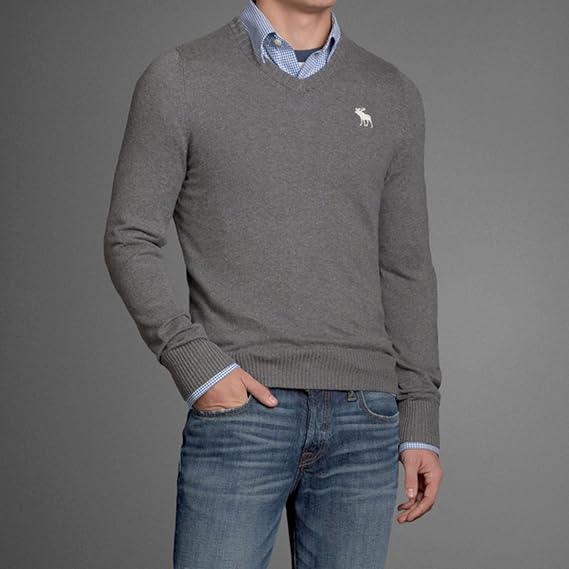 Amazon アバクロンビー フィッチ Abercrombie Fitch アバクロ メンズ Vネック セーター ニット ダークヘザーグレー Moose刺繍 並行輸入品 Mサイズ セーター 通販 Amazon アバクロンビー フィッチ Abercrombie Fitch アバクロ メンズ Vネック セーター ニット ダークヘザーグレー Moose刺繍 並行輸入品 Mサイズ セーター 通販