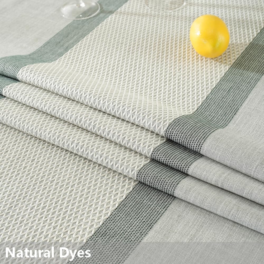 TruDelve Cloth Tablecloths Boho Gray Table Cloth Rectangle Tables 6 Foot Table Cloths Rustic Farmhouse Tablecloth(A-Grey,70"x55",Rectangular)