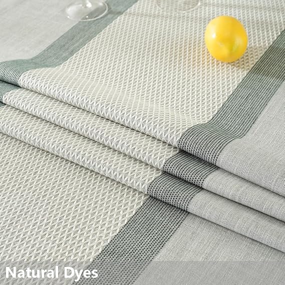 TruDelve 55x55 Grey Rustic Fabric Square Tablecloth for Card Table