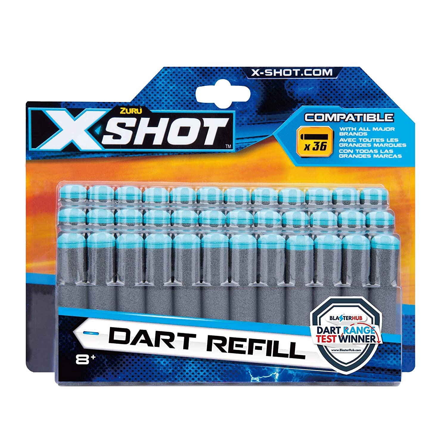 XSHOT S001-30 pack Excel Refill Darts Color Card, Bul