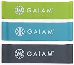 Gaiam Restore Mini Band Kit, Set of 3, Light, Medium, Heavy Lower Body Loop Resistance Bands for Legs and Booty Exercises & Workouts, 12" x 2" Bands