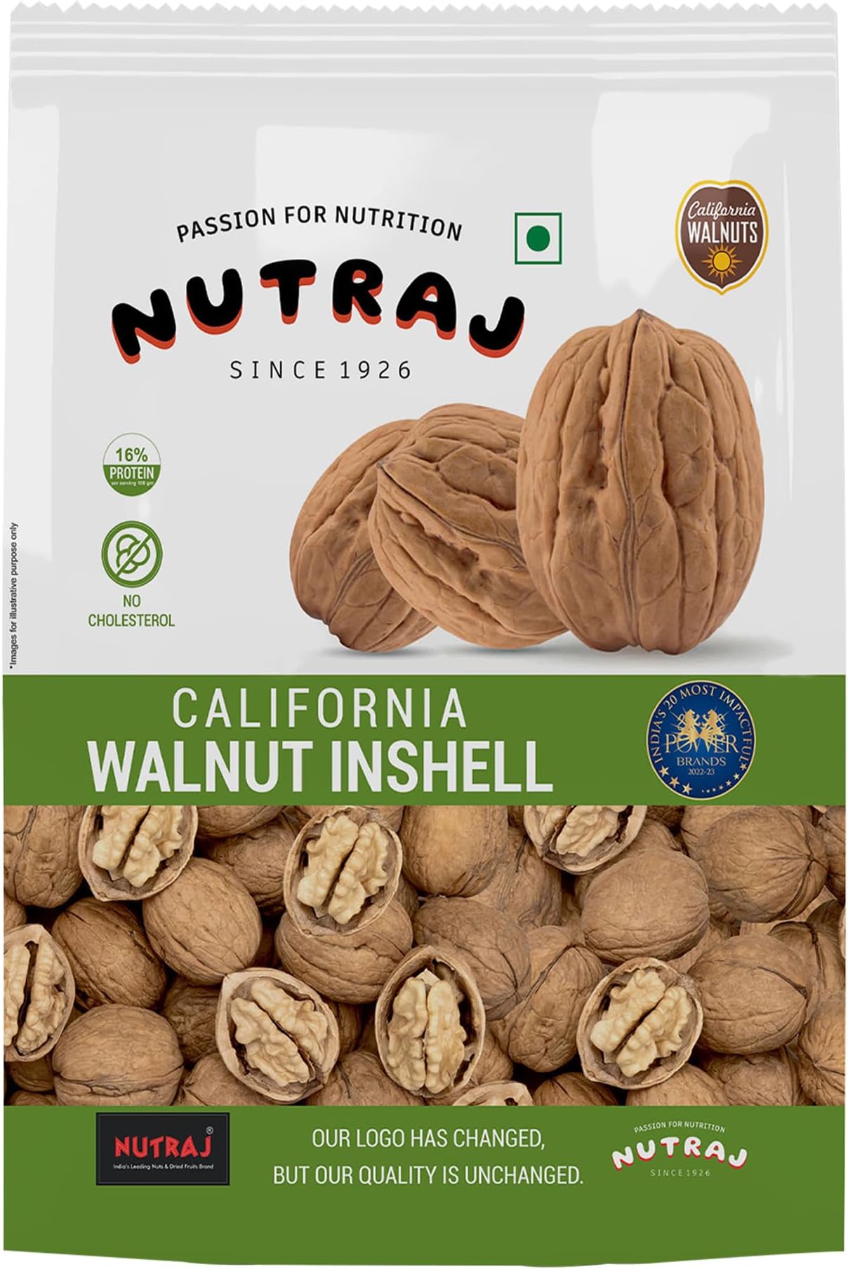 Nutraj California Inshell Walnuts,Raw 1000g