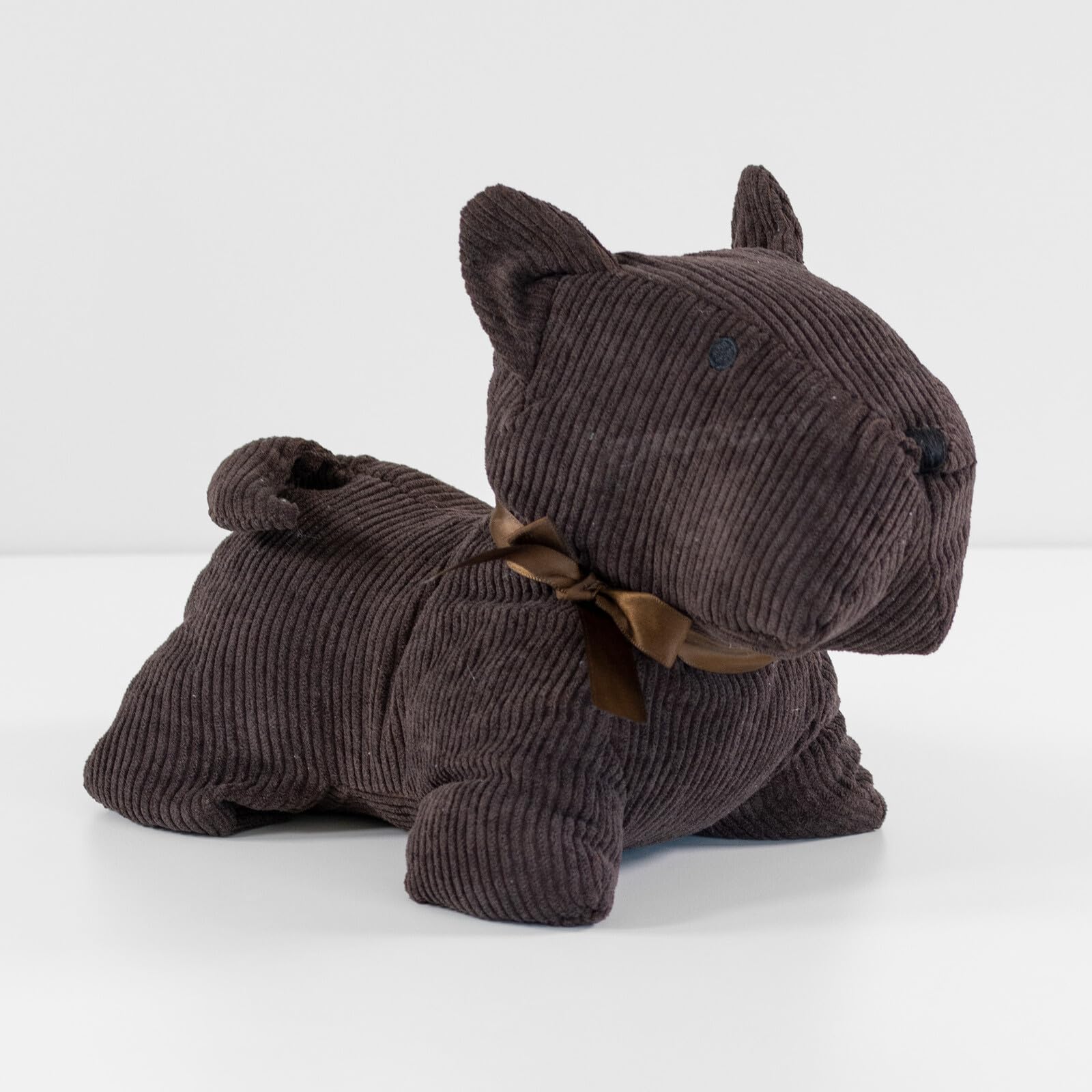 Darthome Brown Cute Dog Novelty Fabric Door Stop Wedge Stopper Weighted Heavy Home Decor