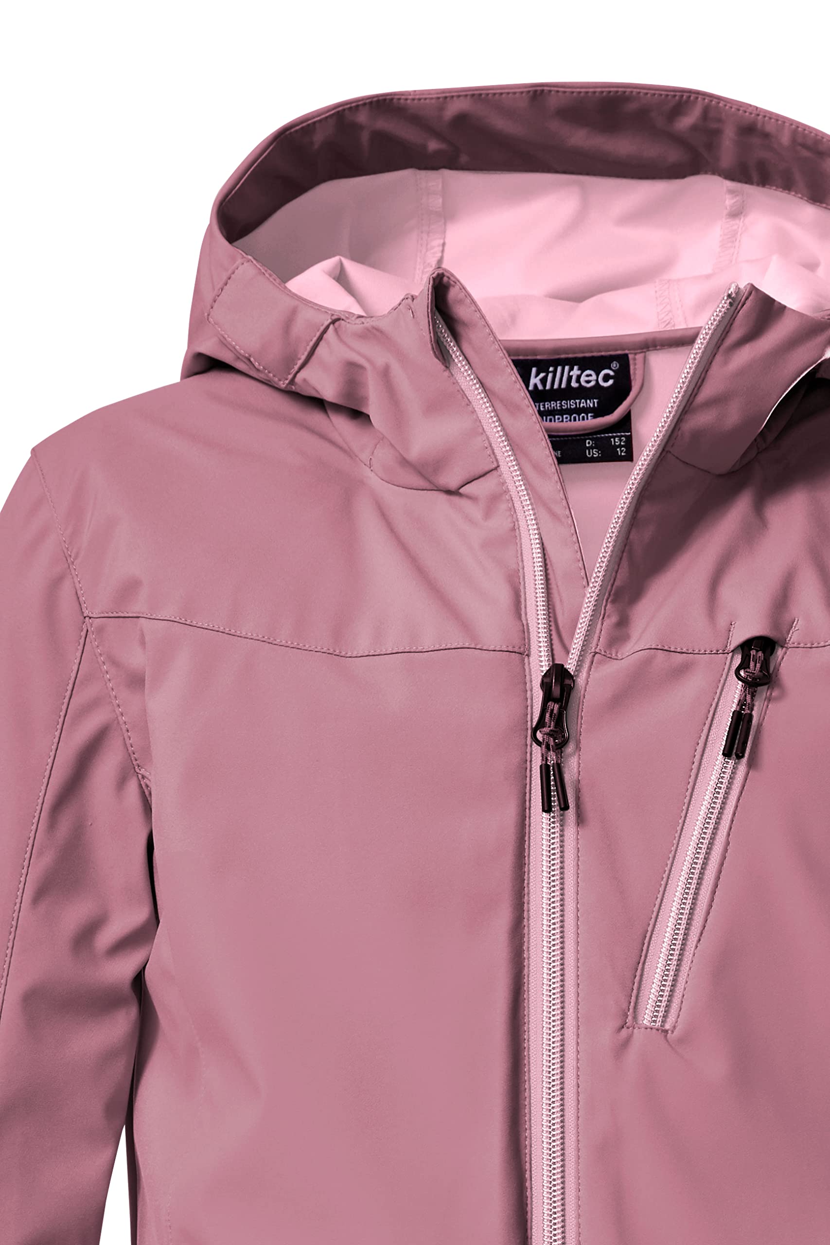 Killtec Kos 235 Grls Sftshll Jckt Giacca softshell/giacca outdoor con cappuccio Bambine e ragazze