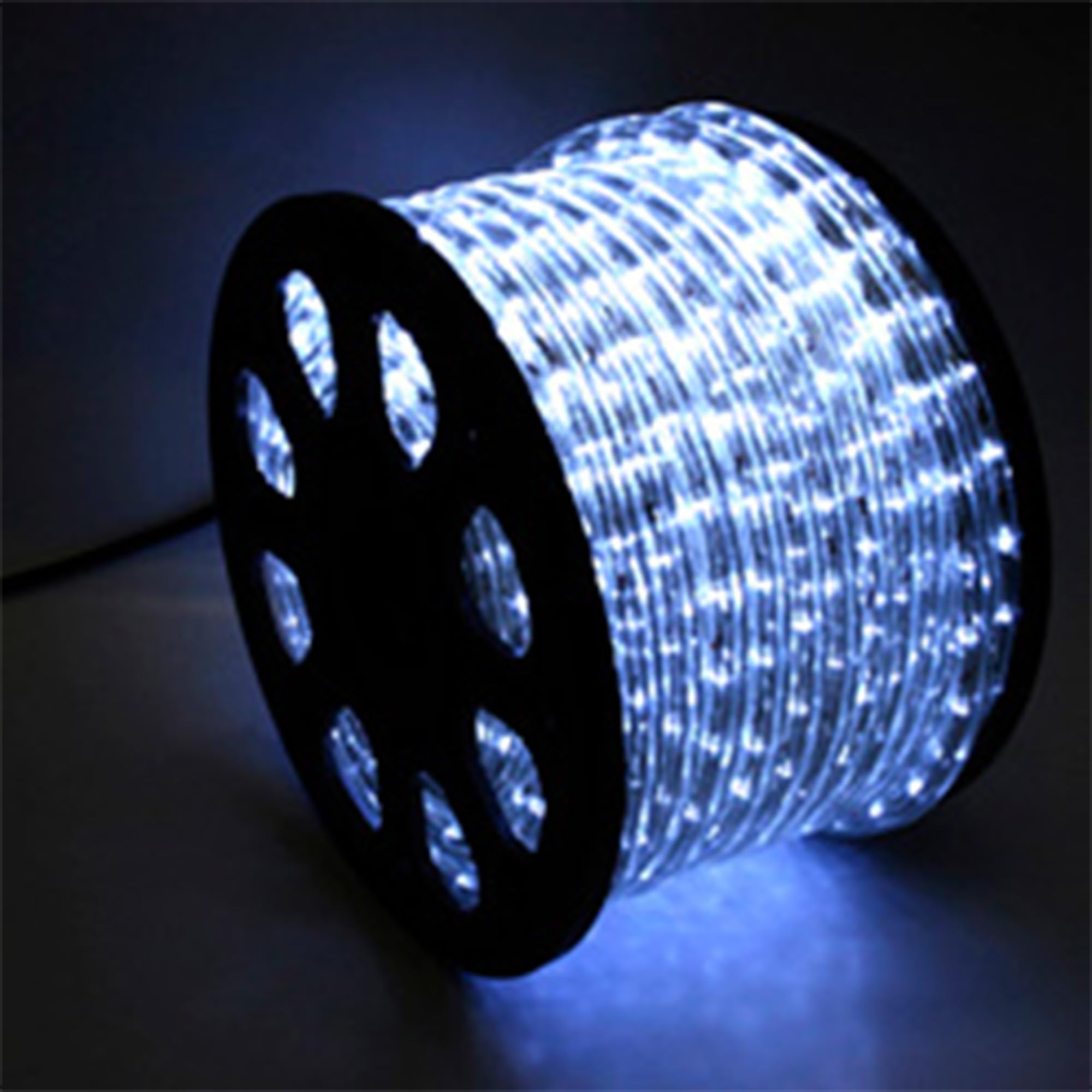 Amazon.co.jp: ledテープライト 防水 屋外 300球 10m IP65 高輝度 防水電源付き 2芯 直径10mm 連結可能 ...