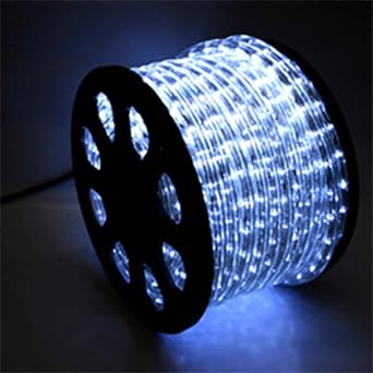 LED Tape Light, Waterproof, Outdoor, 300 Bulbs, 32.8 ft 10 m, IP65, High Brightness, Waterproof Power Supply, 2 Cores, Diameter 0.4 inches 10 mm, Connectable, Easy Decoration, LED Tape, 32.8 ft