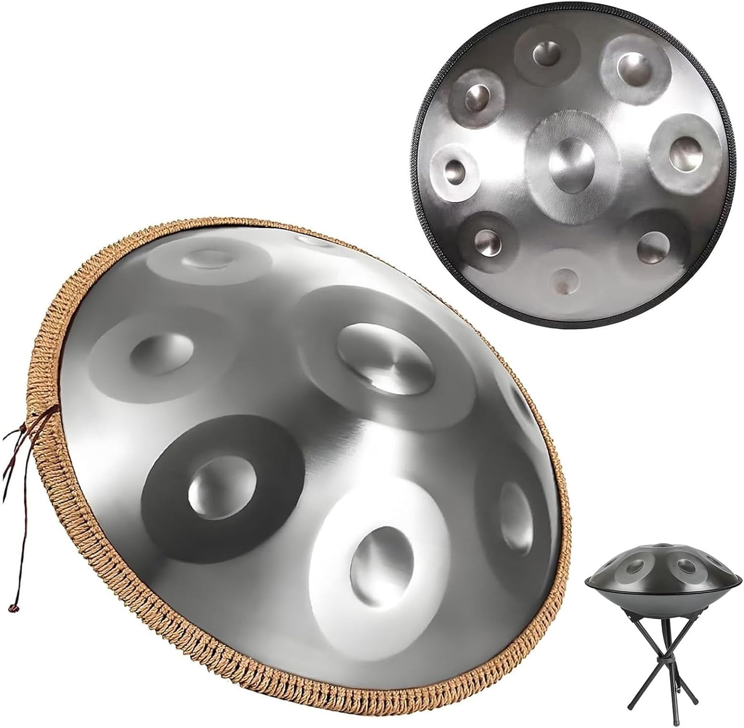 Handpan Drum 432Hz 9 Notas D Minor 22in Instrumento de Percusión miniatura 1
