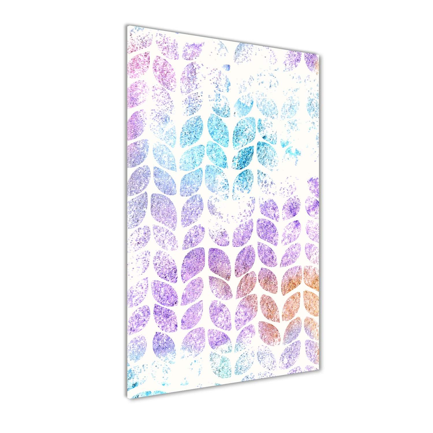 Tableau sur verre 60x120 fleurs et plantes panoramique pour une cuisine lumineuse
