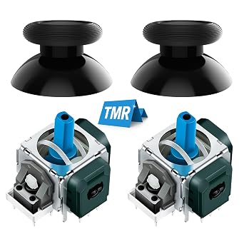 Yatao TMR Magnetic Joystick Replacement Kit for Switch Pro Controller | Anti-Drift Electromagnetic Stick Repair Module with Thumbstick Caps, Soldering Required