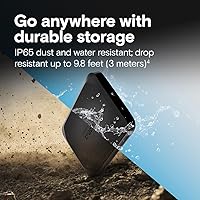 Vista 4 de Crucial X10 SSD portátil de 2 TB, hasta 2,100 MB/s, USB 3.2 USB-C, unidad externa de estado sólido, compatible con Windows, Mac y Android, Negro