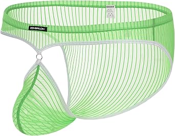 Mens Mesh See Thruough Underwear Ice Silk Sexy Bikini Briefs