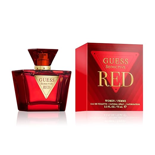 GUESS Seductive Red, Eau de Toilette para Mujer, Colonia Gourmand, Fragancia Seductora, Larga Duración, 75 ml en oferta en Amazon