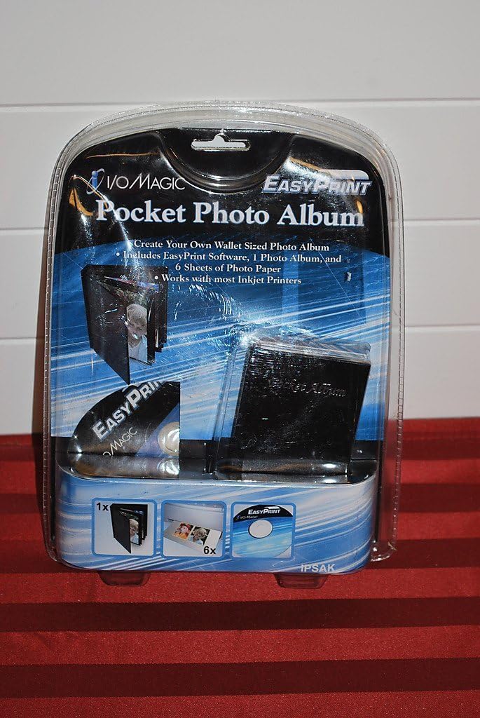 I/O Magic Easy Print Pocket Wallet Size Photo Album