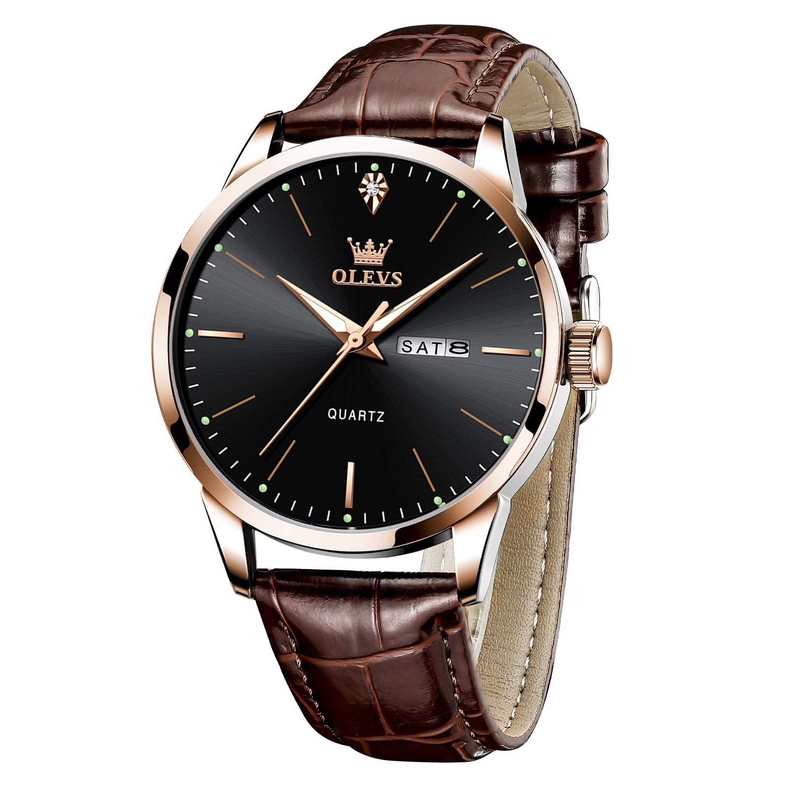 OLEVS Mens Watches Dress Waterproof Classic Analog Casual Luxury Wrist Watch for Men with Date Easy to Read