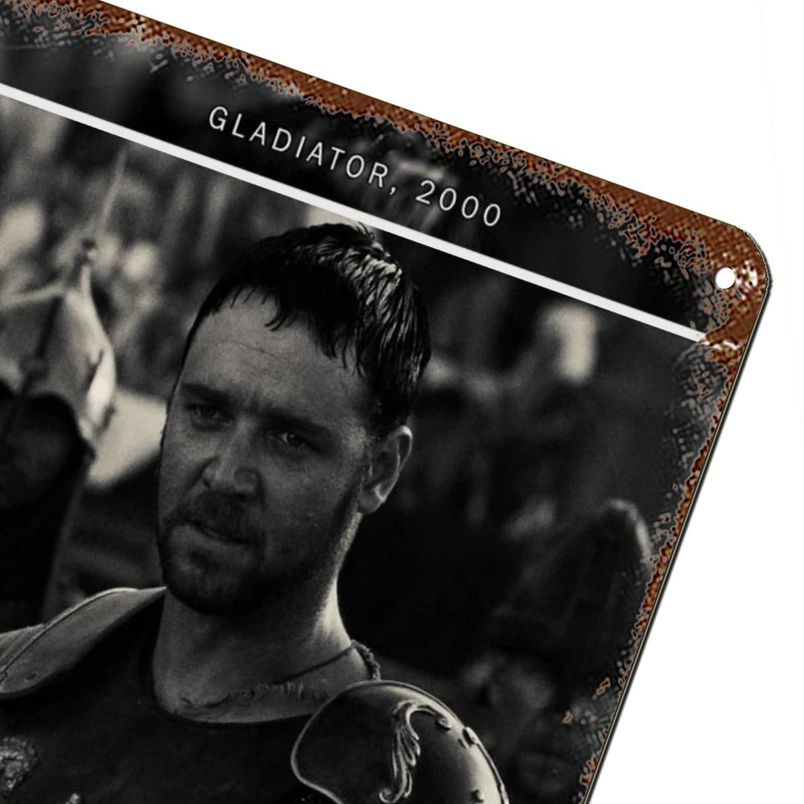 Plaque Décorative Vintage En Métal – Film Gladiator – 30x20 Cm – Idée Cadeau Cinéma