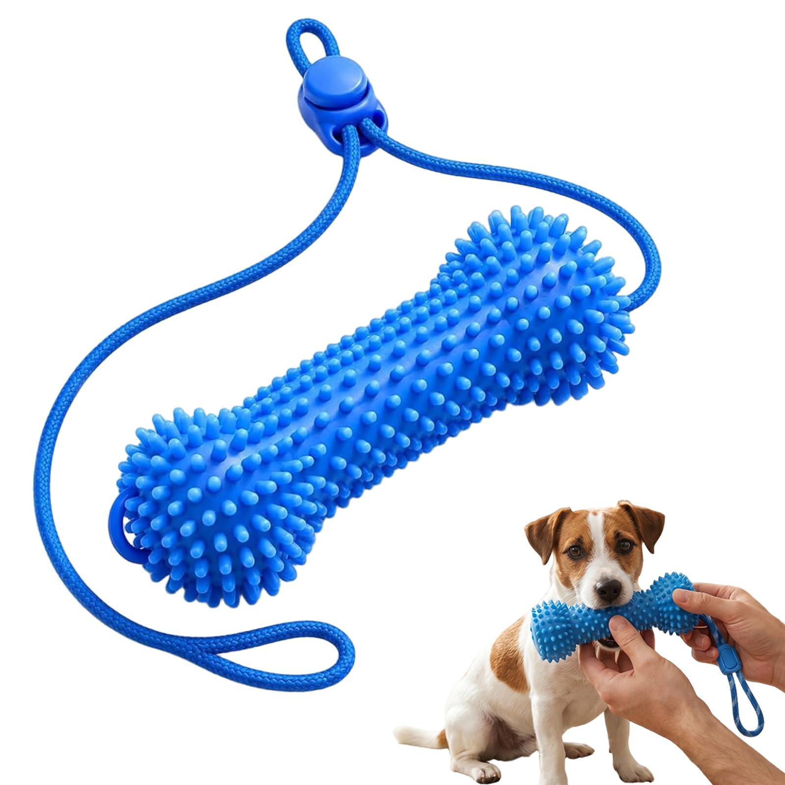 Dual-Action Canine Dental Prop, Dog Teeth Cleaning Toys for Small Medium and Large Dogs, Durable Dog Chew Toys for Aggressive Chewers, Dental Sticks and Dental Cleaning Tools for Pet Oral Care (1PCS)