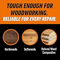 Vista 3 de Gorilla Pegamento para madera, color madera natural, botella de 4 onzas (paquete de 2) – Resistente al agua para proyectos y reparaciones