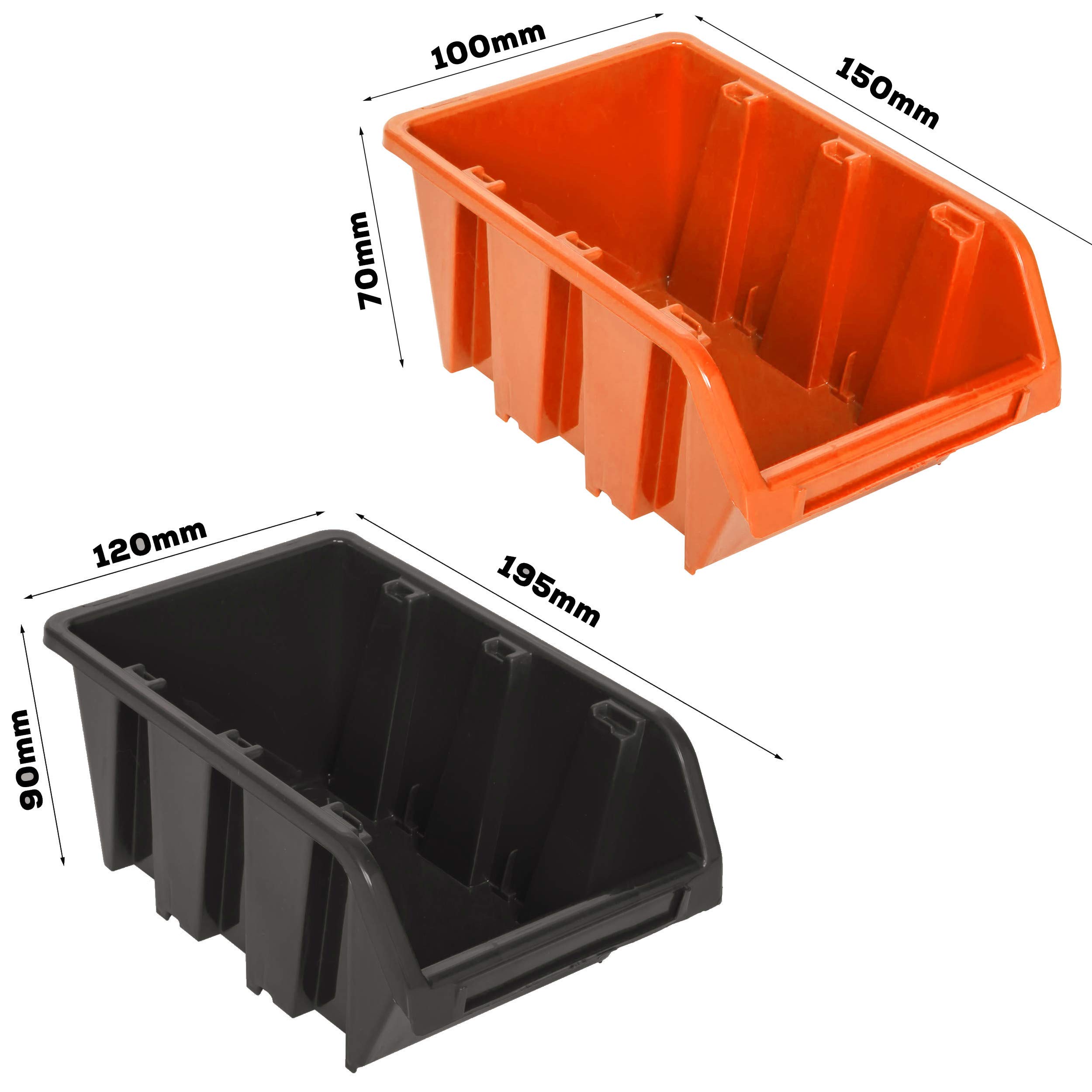 40 szt. pudełek system magazynowy regał ścienny 115 x 39 cm pojemniki do układania w stos pojemniki do przechowywania magazynów magazynowych bardzo mocne płyty ścienne regał rozszerzalny regał warsztatowy regał magazynowy regał ścienny regał ścienny regał