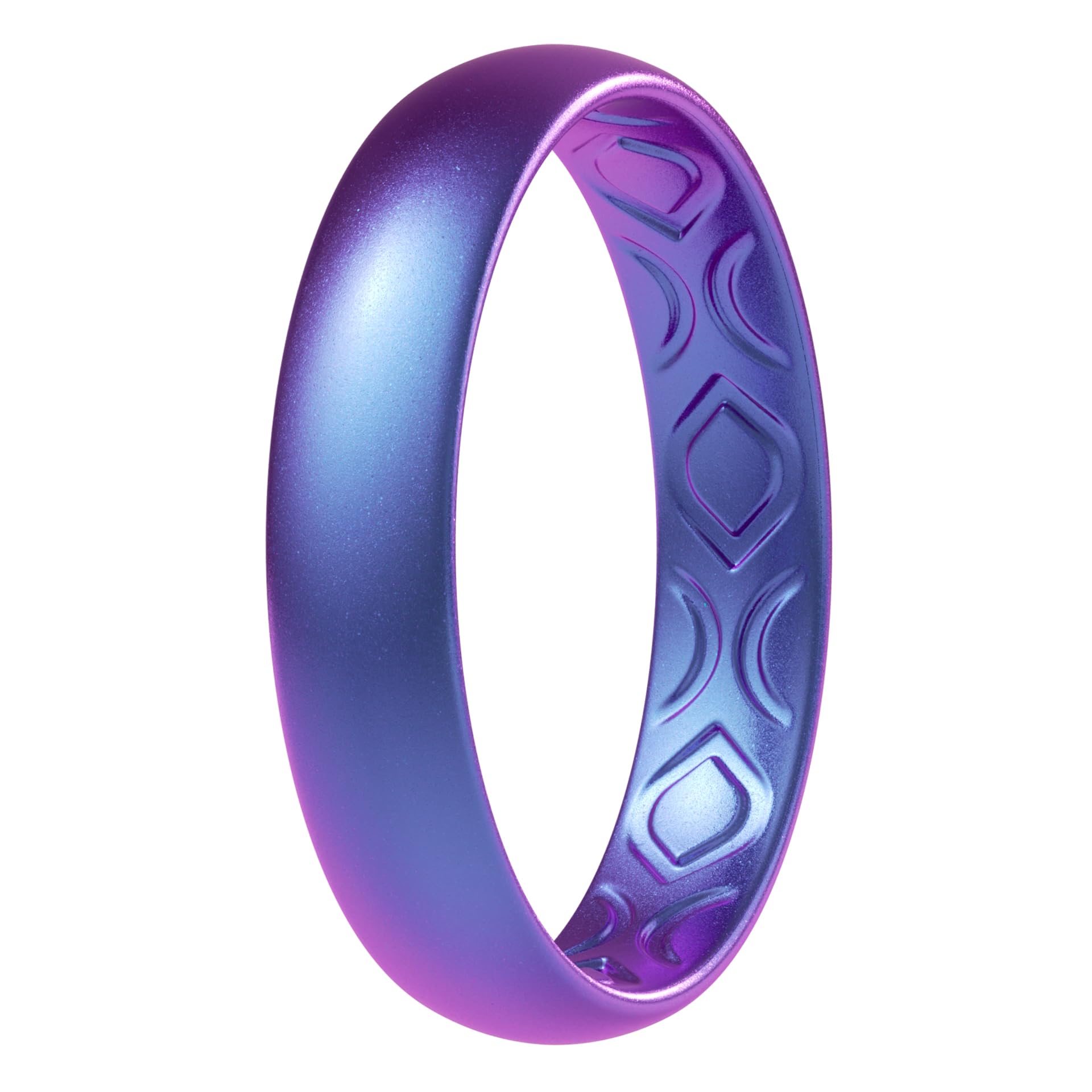 ThunderFit Women Breathable Silicone Bridal Rings Sets For Her, 4mm Wide