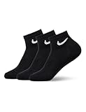Nike Unisex Adult Everyday Cushioned Training Ankle Socks &lpar;3 Pairs&rpar;