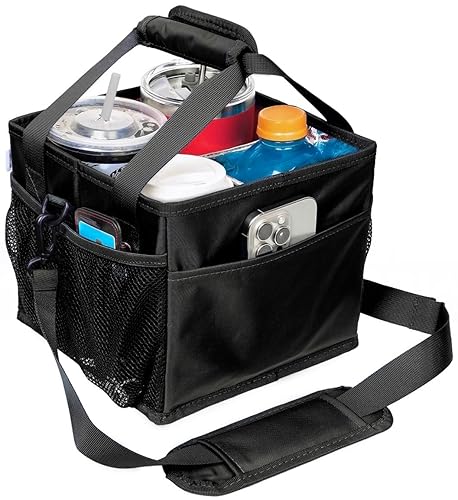 Reusable Drink Carrier with Handle – Tip-Resistant 4 Cup Carrier
