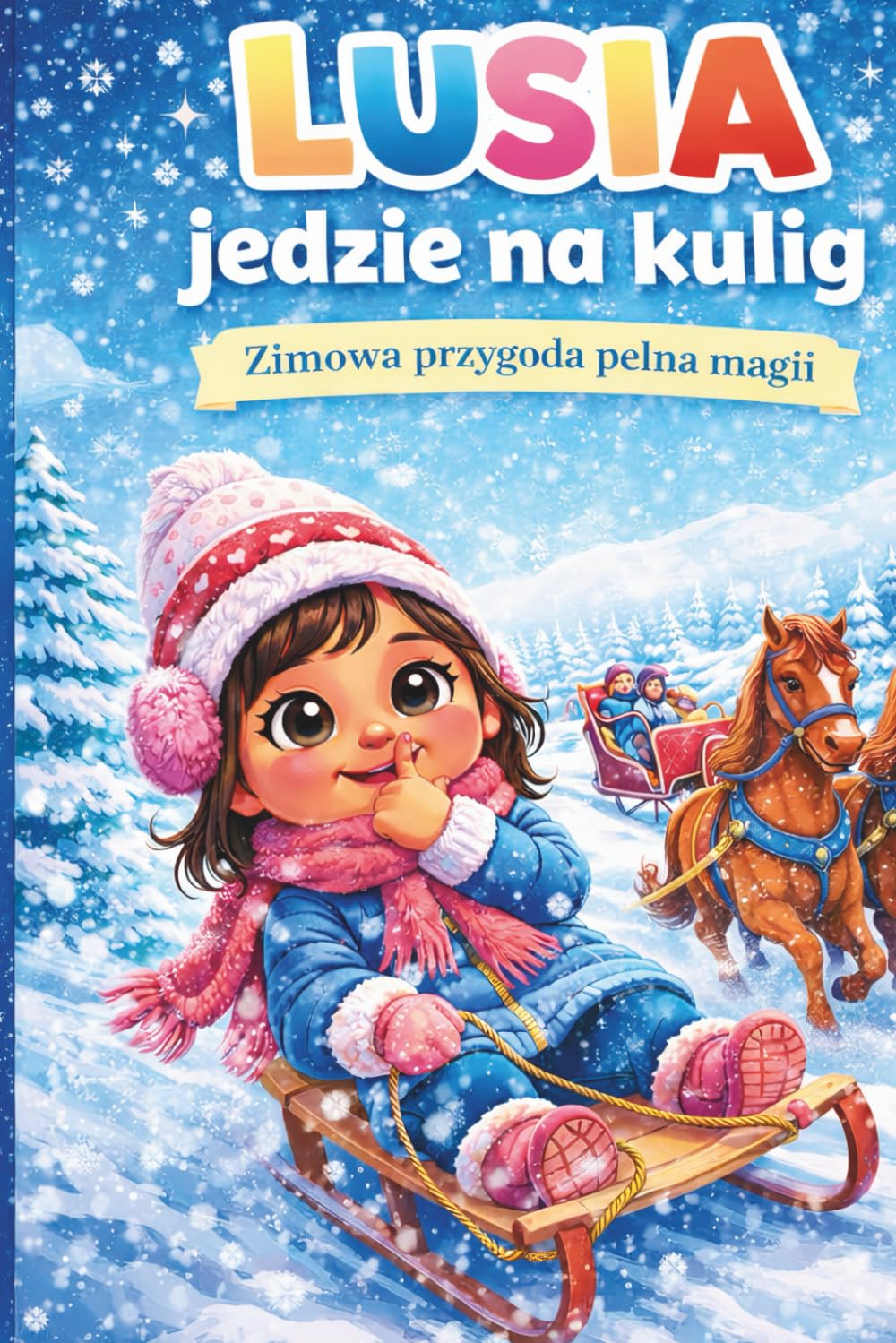 LUSIA jedzie na kulig. Zimowa historia pełna przygód. Bajka dla dzieci. Zimowe bajki, Bajki na dobranoc