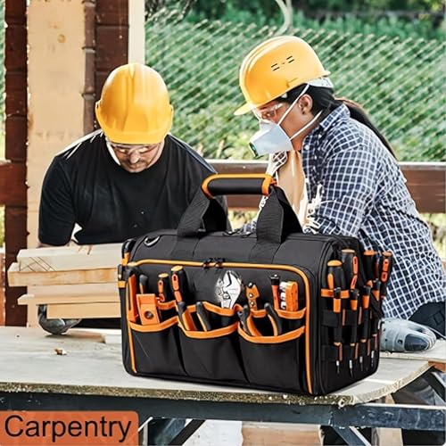 Miniatura 2 de Technician Tool Bag Tote Tool Bag Waterproof Tool Organiser for Mechanic Carpenter Electrician Plumber Technician and Gardener