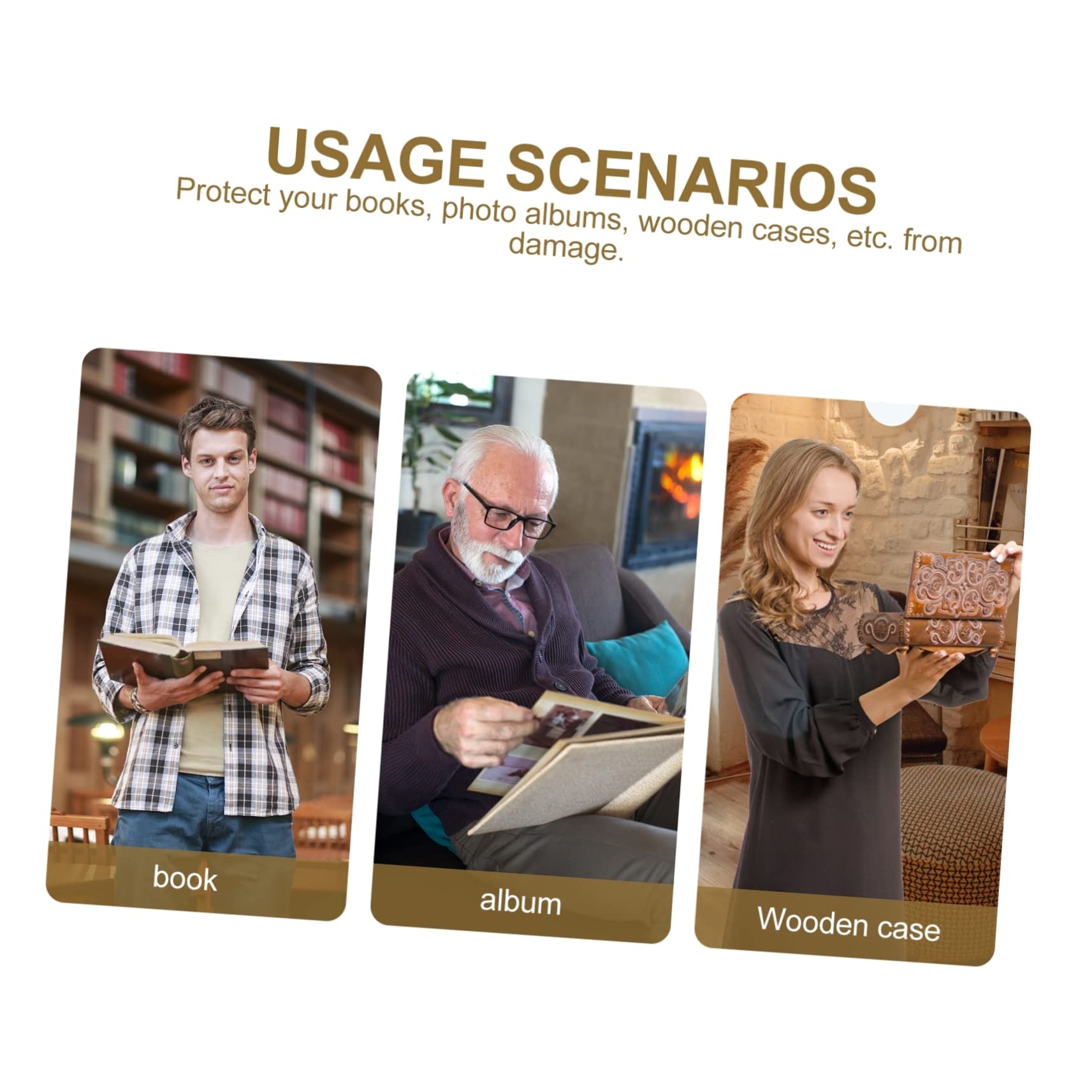 OSALADI Book Metal Corner Protector Protectors for Notebook and Scrapbook Protection