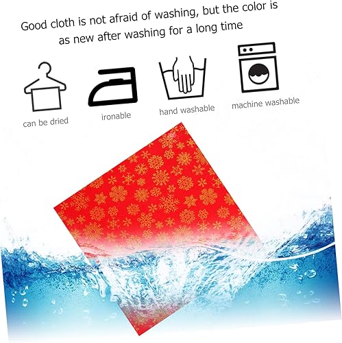 Miniatura 5 de EXCEART Tela de costura Patchwork Navidad Tela de algodón Cuadrados DIY Pendientes de tela de acolchado hechos a sí mismo Regalos de Navidad 4 hojas