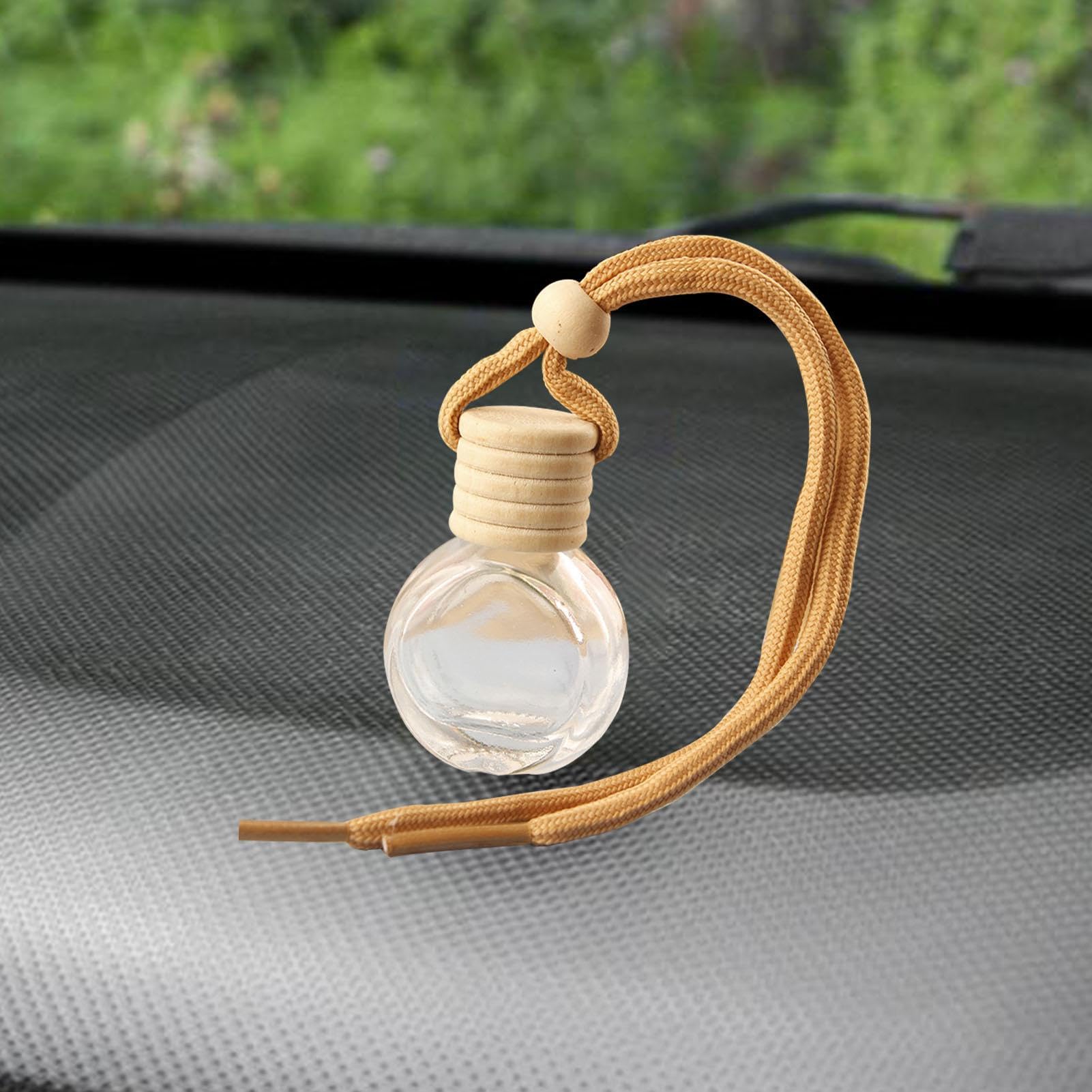 Diffusore per aromaterapia per auto in vetro sospeso - Deodorante per aria, bottiglia profumo auto