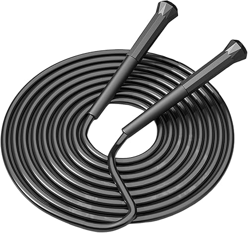 Miniatura 8 de 10 ft Speed Jump Rope with Handle, Adjustable Skipping Rope for Men Women, 3 oz Ultra-light Professional Fitness Boxing Cross Fit Exercises Gym