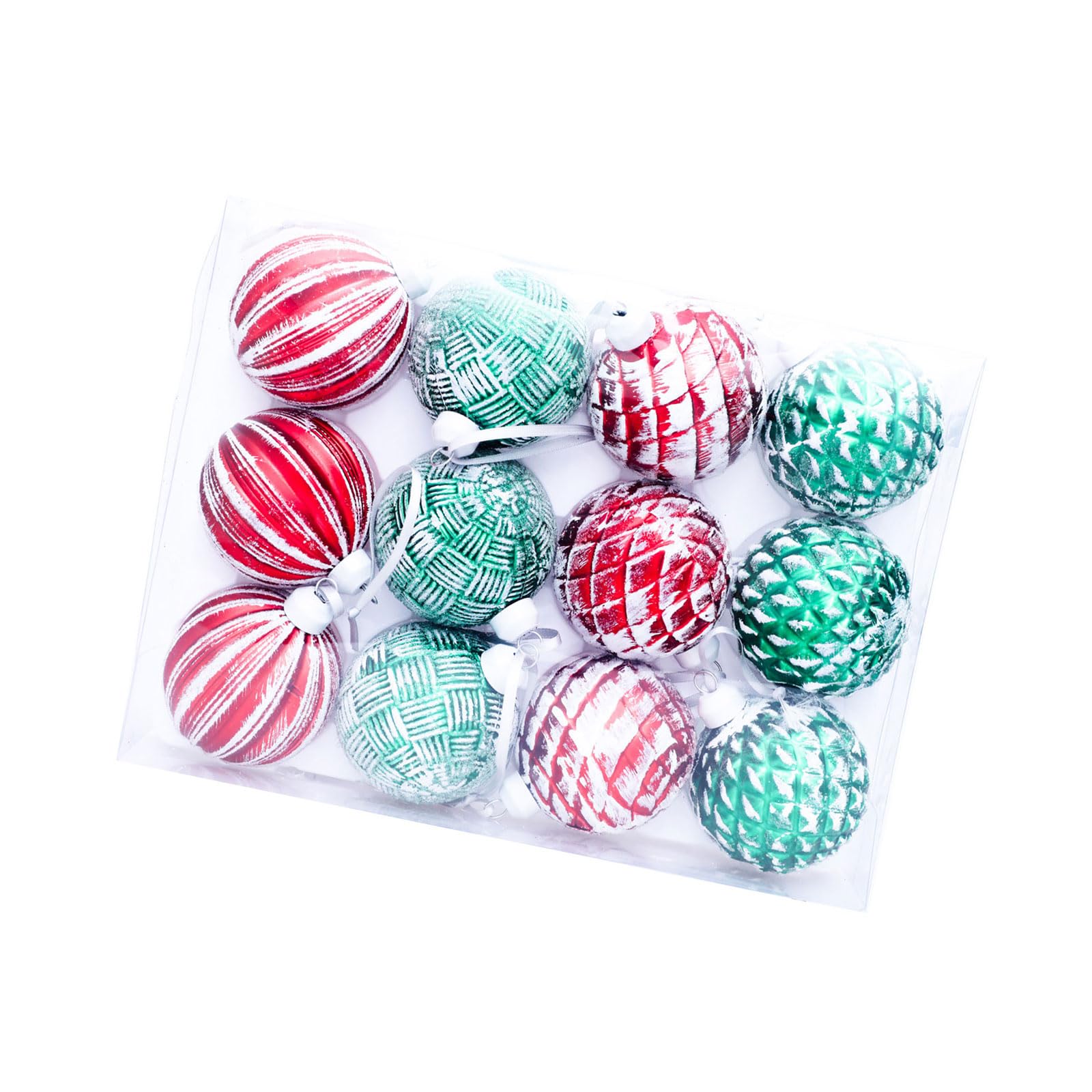 Collection of 12 Unique Retro Christmas Sphere Decorations to Enhances Your Holiday Cheering Party Hanging Decors Celebratory Tree Hanging Ball