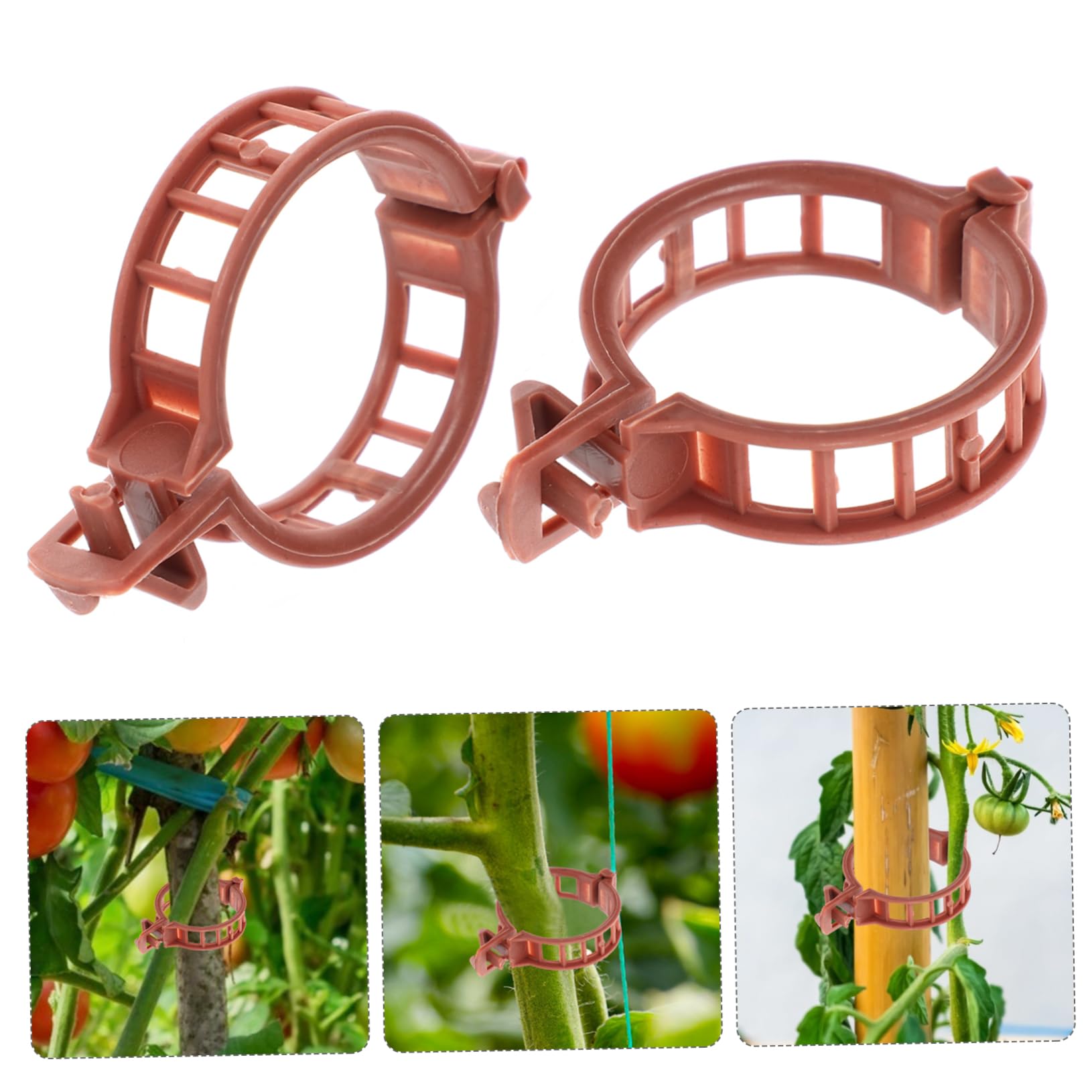 400stücke Pflanzenclips Für Tomaten Wiederverwendbare Kunststoffklammern Unterstützung Von Pflanzenstängeln Für Garten Und Gewächshaus