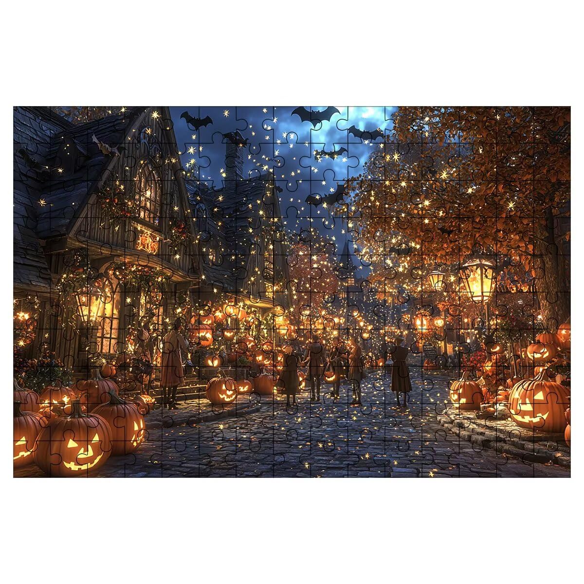 Puzzle 5000 Pezzi Zucca, Puzzle Adulti Halloween in Legno, 156x105cm -1419
