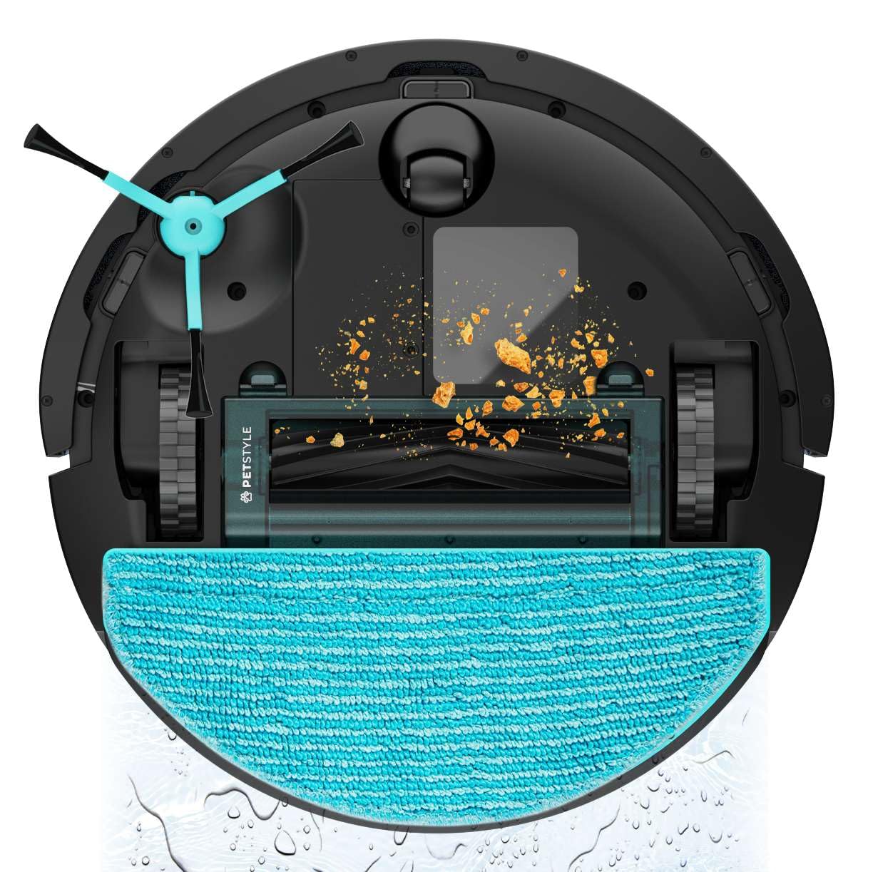 Cecotec Robot Aspirapolvere Conga 8490 Ultimate Ultra Power Home. Navigazione Laser, Controllo APP, Base Autopulizia 2,5 L, 7000 Pa, Fino a 170 min Autonomia, Spazzola Centrale in Silicone per Animali