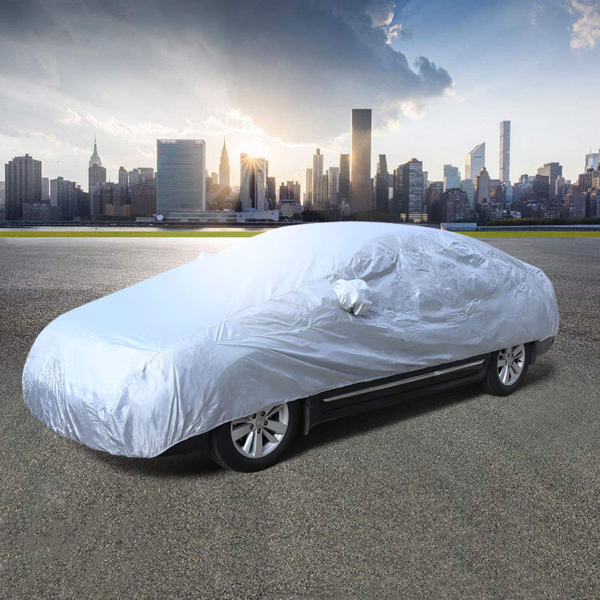 SEWOART Full Car Cover Uv Shield Rainproof Dustproof Car Jacket Protect Your Vehicle Outdoor — view 5