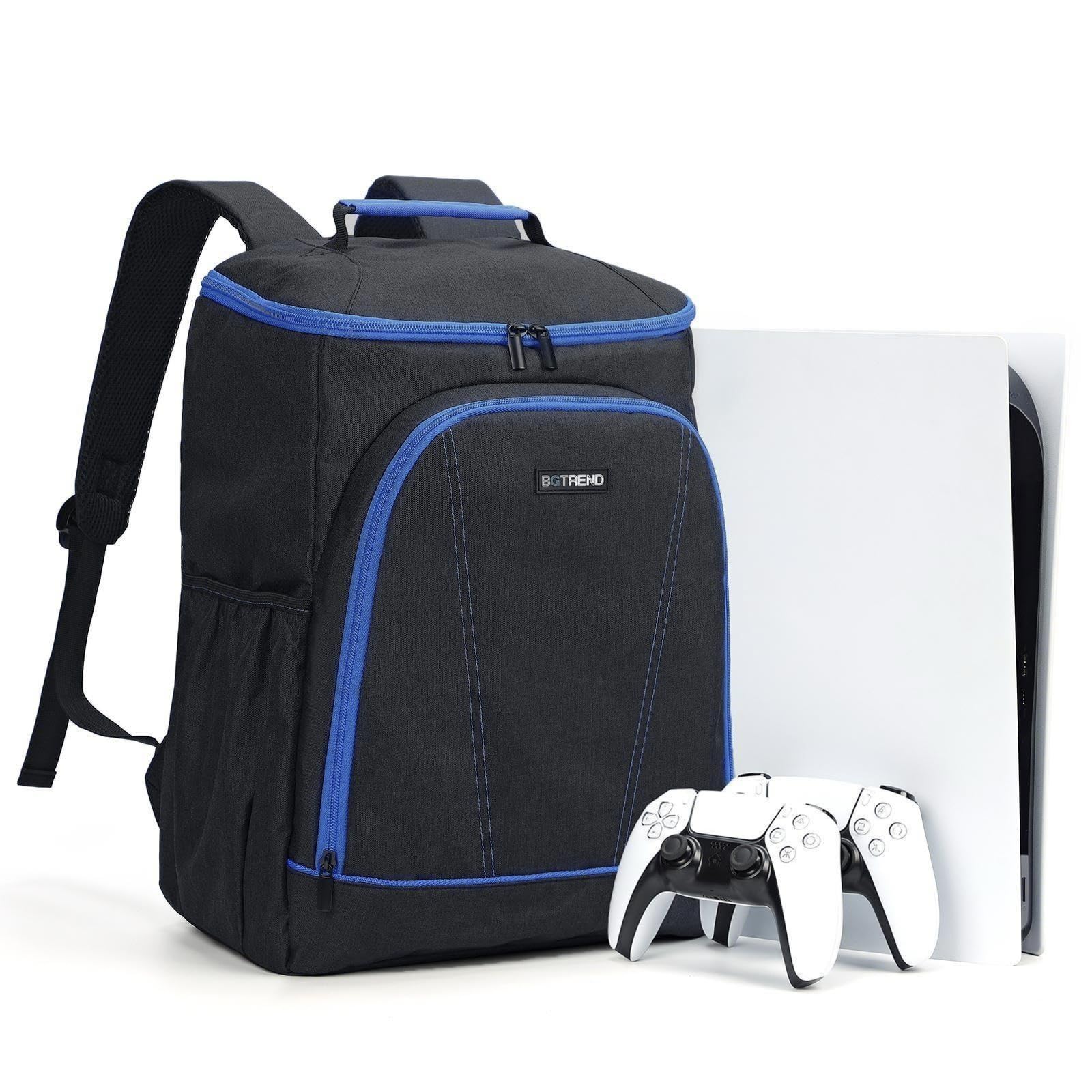 BGTREND Carrying Case for PS5 Gaming Console Bag with Multiple Pockets for Accessories and 15 6 Laptop Portable
