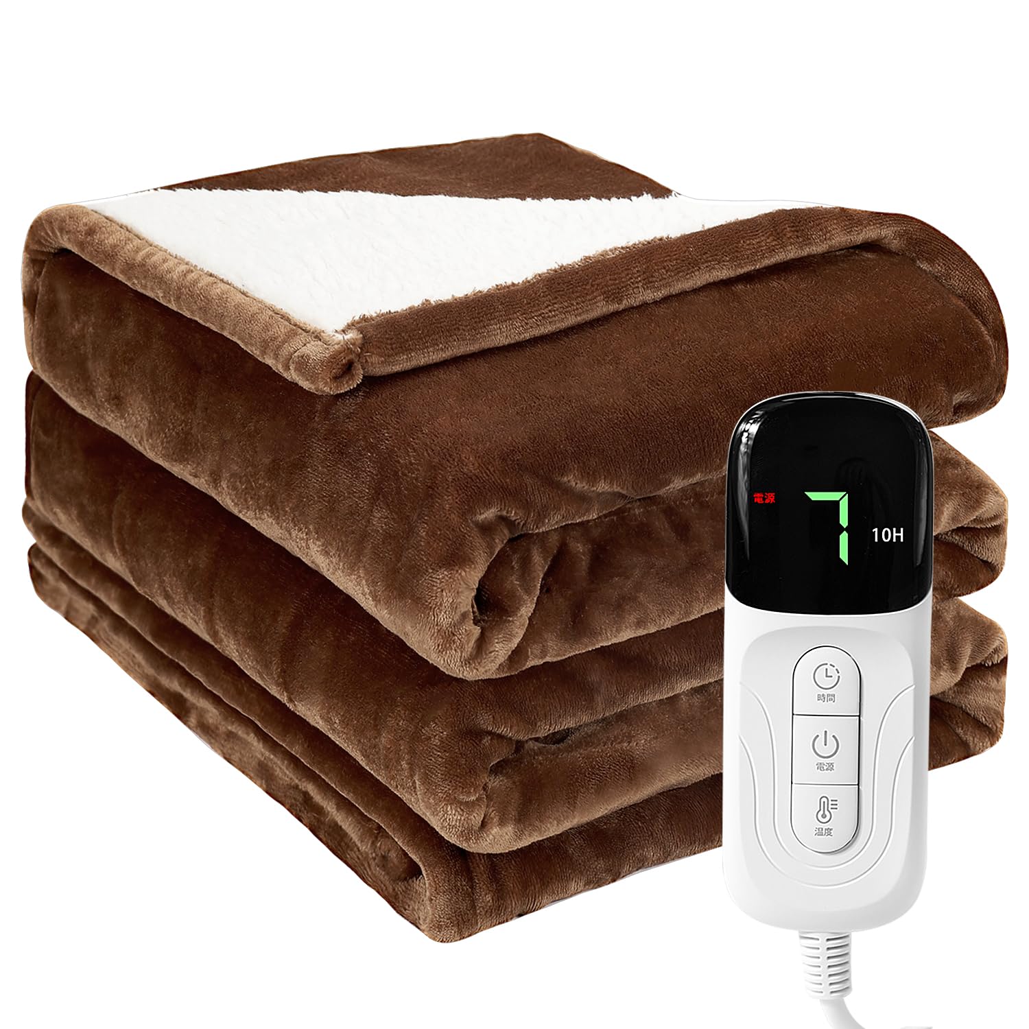 【送料無料】JUUE 電気毛布 掛け敷き兼用 160×130CM【7段階温度調整& 6段階タイマー】電気ブランケット 【フランネルとサンゴフ Amazon.co.jp : JUUE 電気毛布 掛け敷き兼用 160×130cm【7段階温度調整