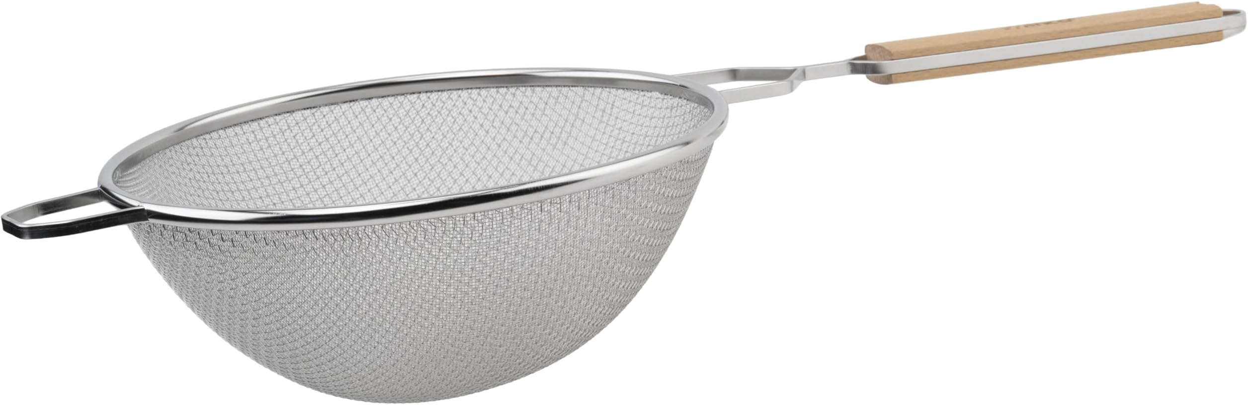 MS2K-10D Strainer, 10.5-Inch Diameter, Double Fine Mesh, Medium, Stainless Steel, Tan